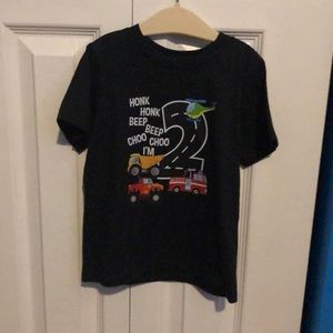 Age 2 - Transportation Theme Birthday Shirt 🥳